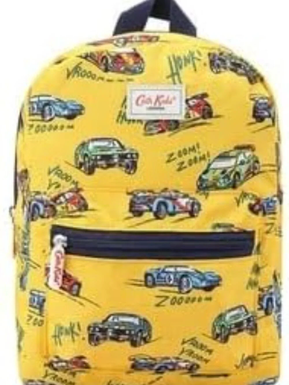 Cath Kidston Medium Rucksack Backpack Rally Cars in Recycled Polyester in Yellow